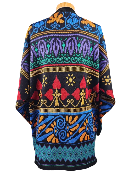 Vintage Damen Pullover, multicolor - Gr. M/38 - Bild 3