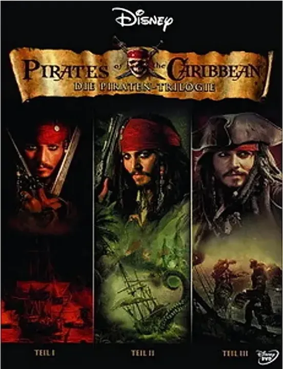 3 DVD's Disney Pirates of the Caribbean Die Piraten-Trilogie - Bild 2