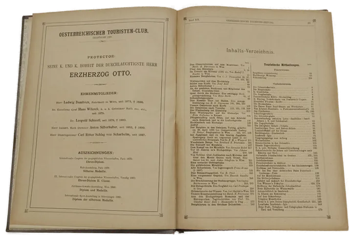 Buch Österreichische Touristen Zeitung Band 1899 XIX  und 1901 XXI - Bild 3