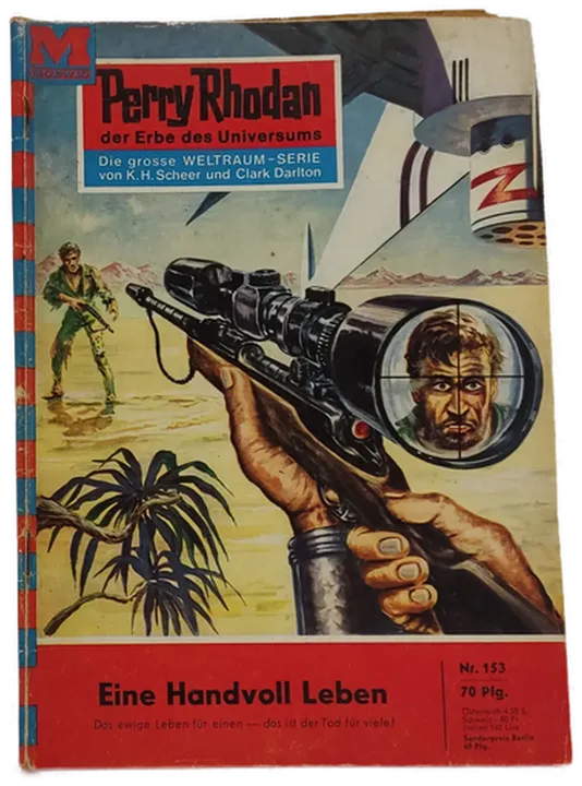  Romanheft Perry Rhodan Eine Handvoll Leben Erstauflage Nr.153 - Bild 1