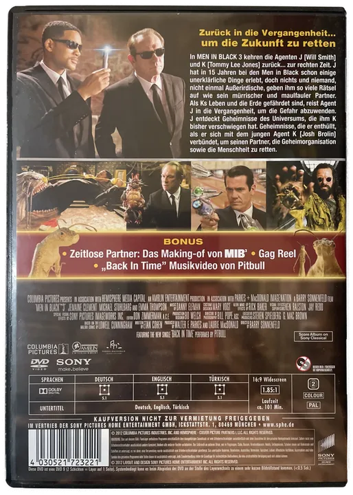 DVD - Men in Black 3 - Bild 2
