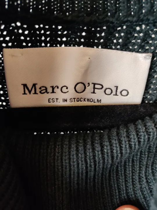 Marc O'Polo Strickkleid Organic Cotton petrol grün - XL/42 - Bild 7