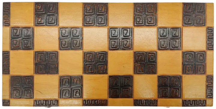 Klappbares Schachspiel aus Holz - Bild 1