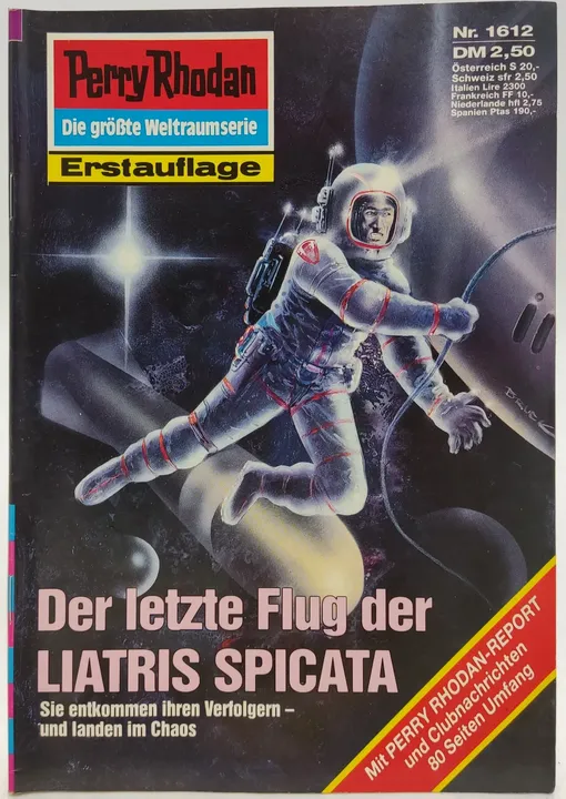  Romanheft Perry Rhodan Der letzte Flug der LIATRIS SPICATA Erstauflage Nr.1612 - Bild 2