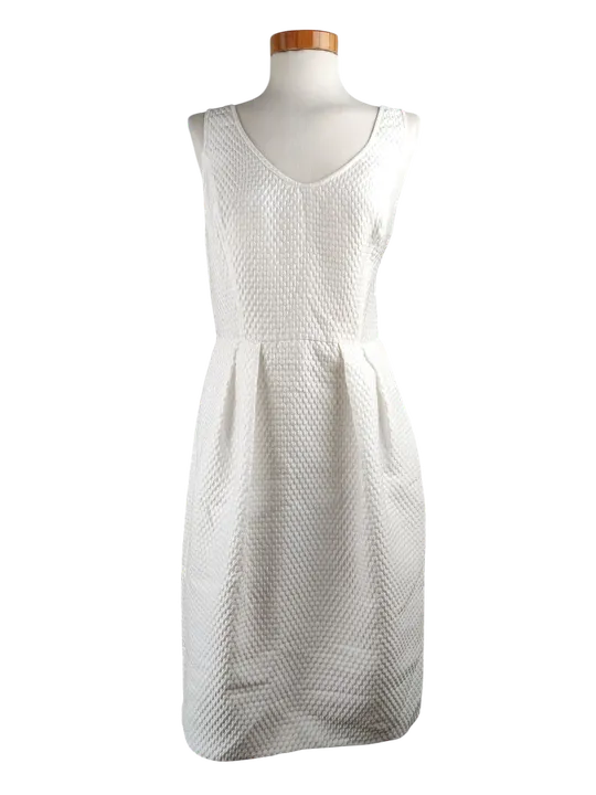 Armani Damen Midikleid, weiß - Gr. 42/XL - Bild 1