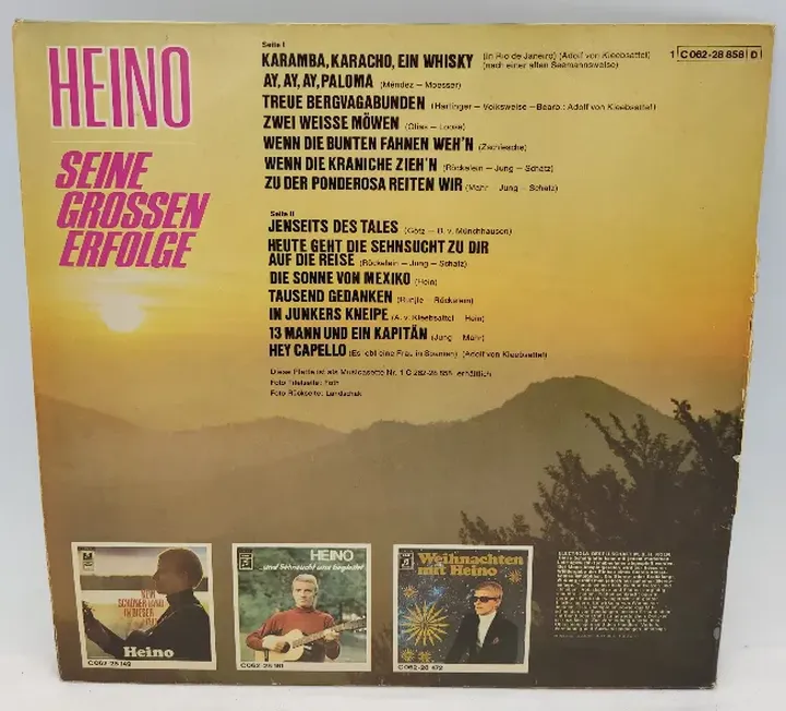 Langspielplatte - Heino - Seine Größten Erfolge - Bild 2