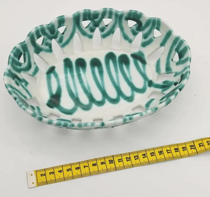 Gmundner Keramik Obstkorb grün  - Bild 2