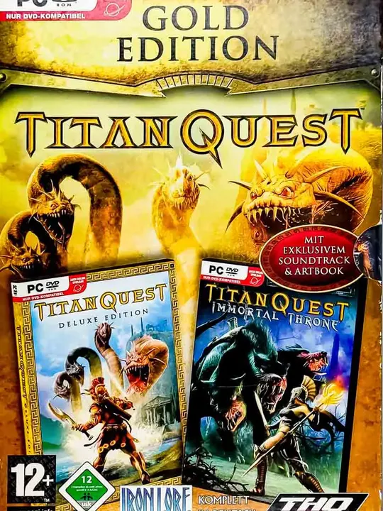 PC Game 3 DVD-ROM Gold Edition Titan Quest Deluxe Edition + Immortal Throne - Bild 1