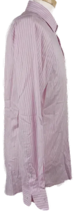 OLYMP Level Five Herren Hemd weiß/rosa gestreift - M/40 - Bild 2