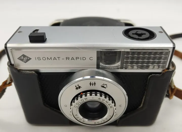 Agfa Isomat-Rapid C Kamera mit Film und Ledertasche - Bild 2