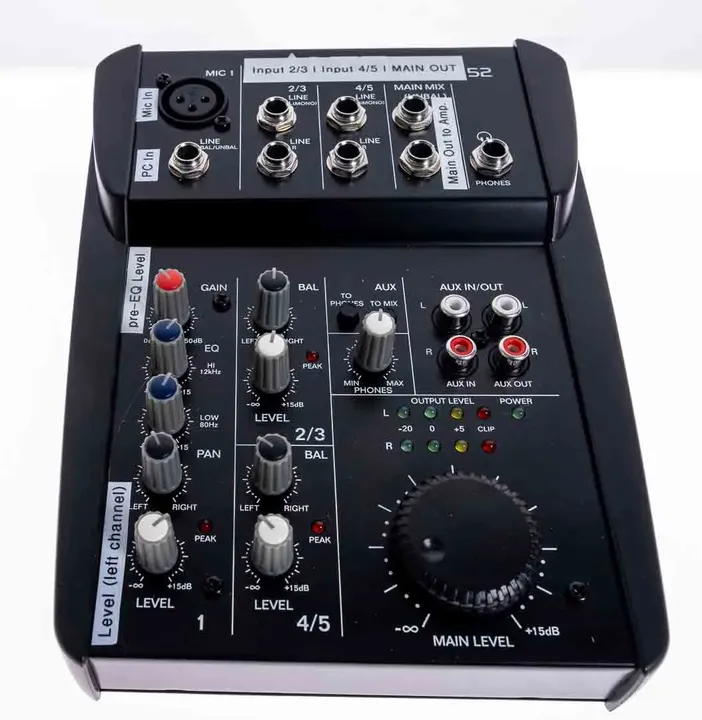 ALTO Professional ZMX 52 Analoges Mischpult / 5-Kanal-Mixer - Bild 1