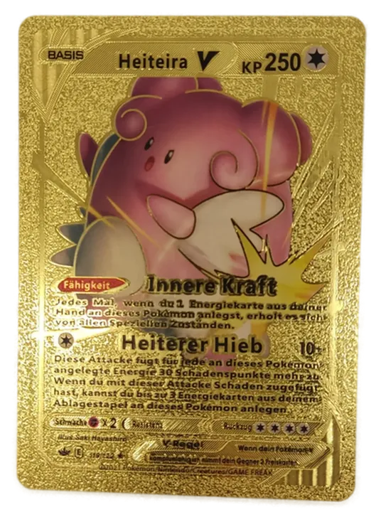  Pokémon Sammelkarte Goldfolie Heiteira BASIS - Bild 1