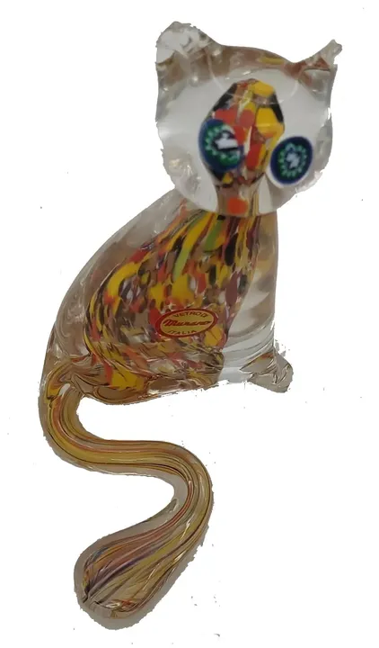 Murano-Glas Katze – handgefertigte Skulptur aus Italien - Bild 2