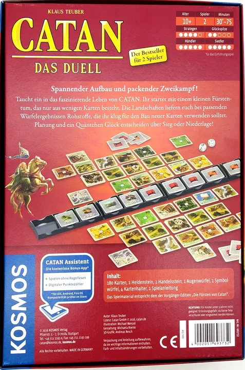 CATAN - Das Duell- Spiel mit Karten für Zwei - KOSMOS - Bild 2