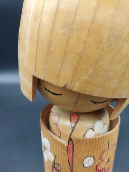 2 japanische Vintage 'kokeshi' Holzpuppen - Bild 6