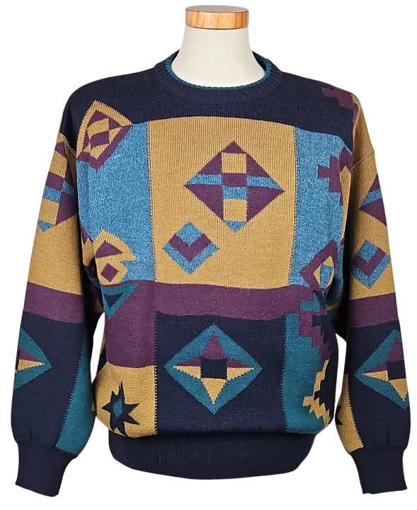 JOCKEY Vintage Herren Strickpullover, multicolor - Gr. M  - Bild 1