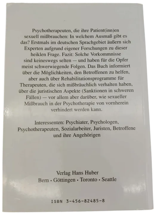 Sexueller Missbrauch in Psychotherapie und Psychiatrie - Kurt Marc Bachmann - Bild 2