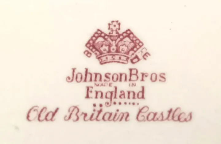 Johnson Brothers Beilagenplatte - Old Britain Castles (rot) - Bild 2