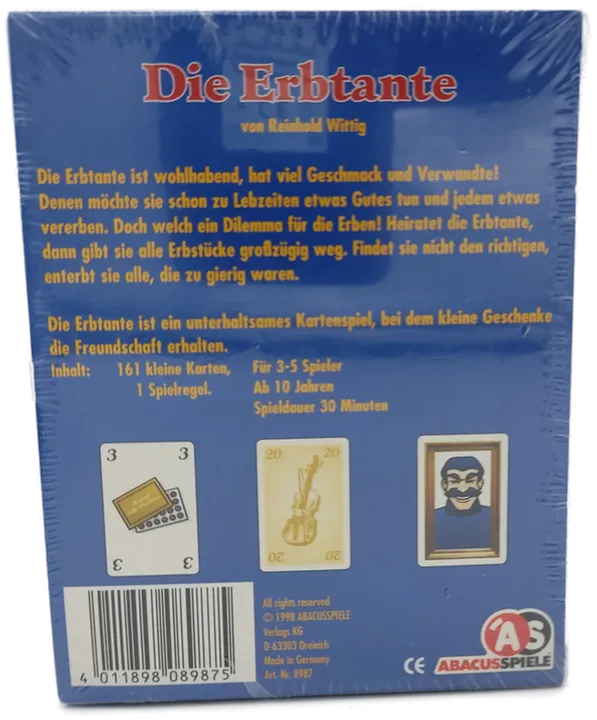 Die Erbtante (Kartenspiel, NEU & OVP) - Bild 2