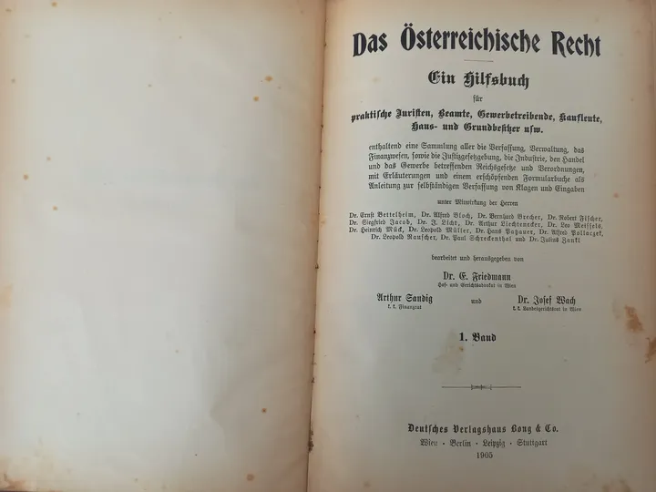 Das österreichische Recht 1905, 2 Bände - Bild 2