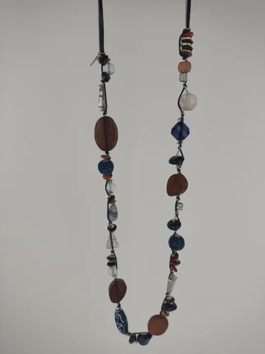 Cecil Modeschmuck Halskette Blau-Braun - Bild 3