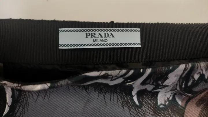 Prada Rock grau/gemustert in Größe 42 - Bild 3