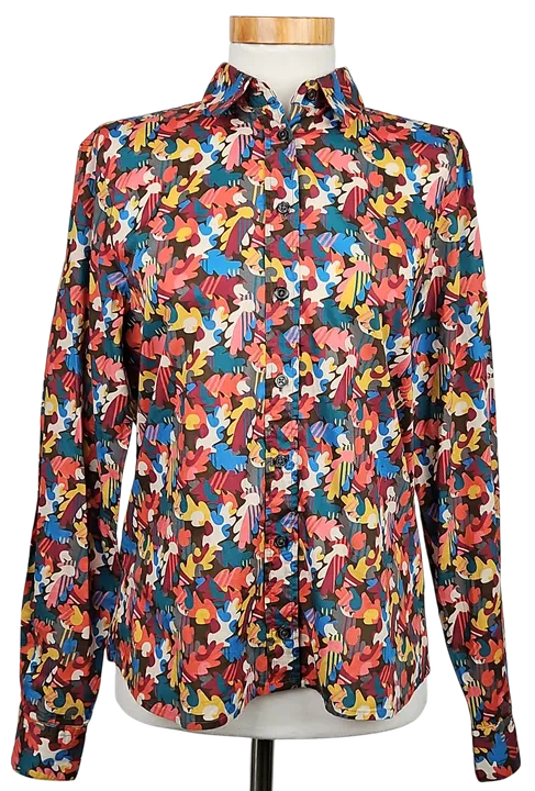 Dantendorfer Damen Leinen Bluse, multicolor - Gr. XS  - Bild 1