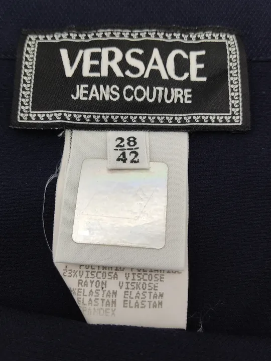 Versace Damen Rock nachtblau Gr. 28/42 - Bild 2