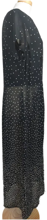 Chicc Damenkleid maxi schwarz-weiß gepunktet - L/ 40 - Bild 3