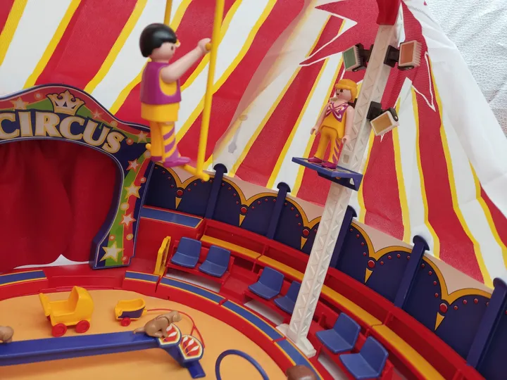 Playmobil Zirkus, Zirkuskapelle mit 4 fach Soundmodul, Hundezirkus, Artisten und Zauberkünstler - Bild 7