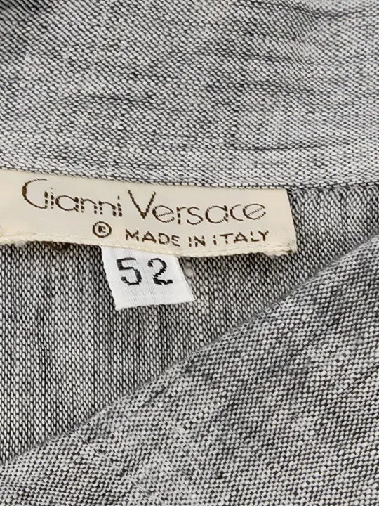 Versace Herren Hemd grau Gr. 52/XL vintage - Bild 2