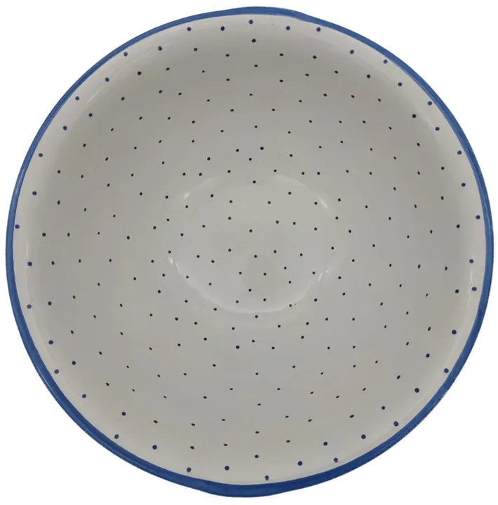 Gmundner Keramik Schüssel blaue Tupfen Durchmesser:27 cm - Bild 3