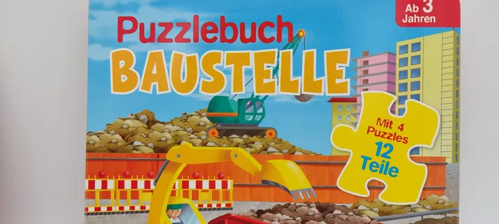  Puzzlebücher 2 Stück Feuerwehr und Baustelle - Bild 4