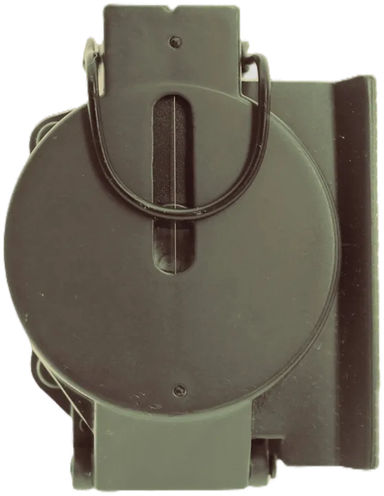 Militär-Kompass – Klappkompass mit Peilung & Lineal, ca. 7,5 cm, olivgrün - Bild 1