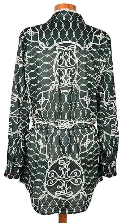 TORY BURCH Damen Longbluse, grün - Gr. M  - Bild 3