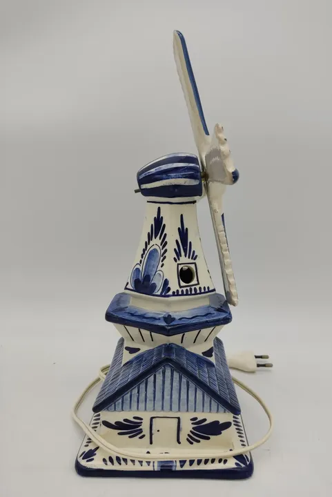 Holländische Deko-Windmühle mit Beleuchtung und Spieluhr - Bild 3