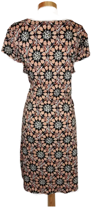 Laura Torelli Damen Kleid schwarz/orange gemustert - L/40 - Bild 2