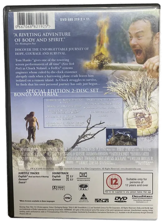 A Robert Zemeckis Film - Cast Away - DVD - Bild 2