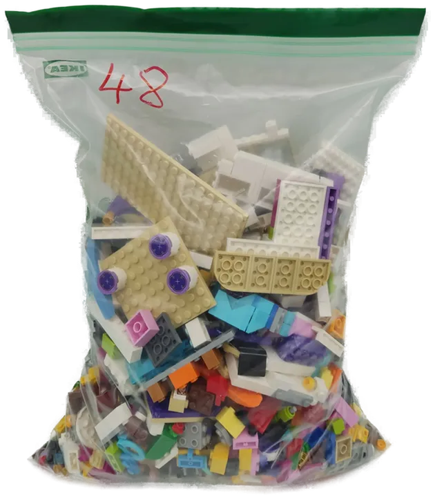 1.5 Kilo Lego Steine gemischt  - Bild 1