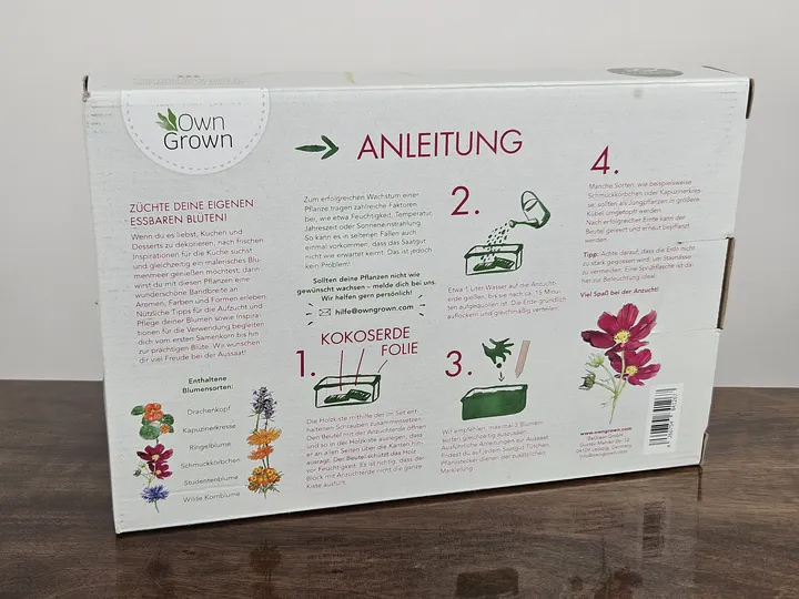 Mini Garten essbare Blüten - Pädagogisches Spiel - Own Grown - Bild 2