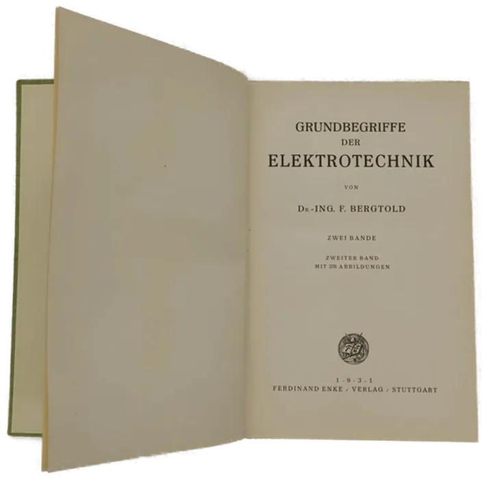 Buch Grundbegriffe der Elektrotechnik von Fritz Bergtold Zweiter Band - Bild 2