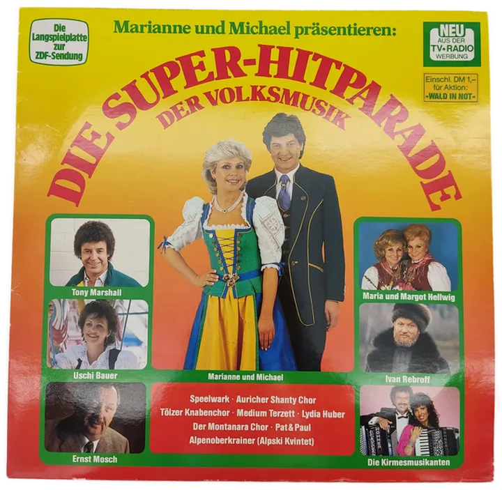 Die Super-Hitparade der Volksmusik Vinyl Schallplatte  - Bild 1