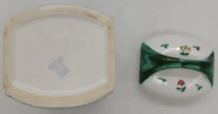 Gmundner Keramik: Vorratsbehälter mit Streublumenmuster, handgemalt - Bild 5
