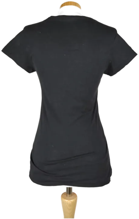  Gildan Damen T-Shirt kurzarm schwarz  4Eulen  - S/36 - Bild 2