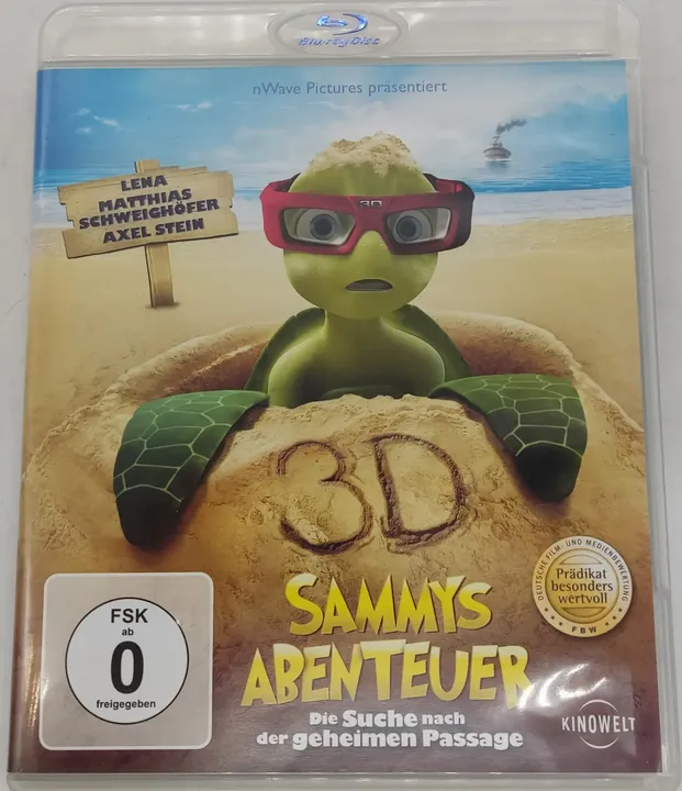 Blu-ray 3D Disc Sammys Abenteuer 