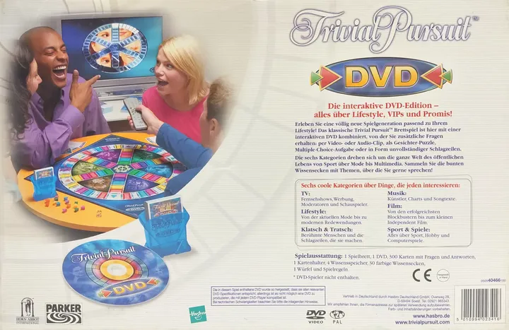 Trivial Pursuit - DVD Brettspiel - Parker - Bild 2