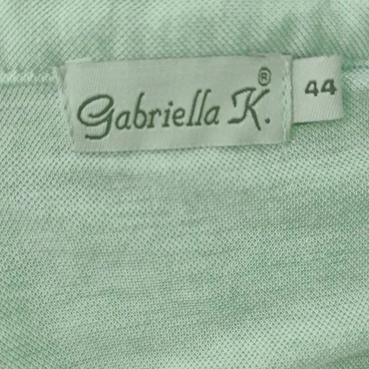 Gabriella K. Damen Langarmbluse mit Bindegürtel lindgrün - Gr. 44 - Bild 4