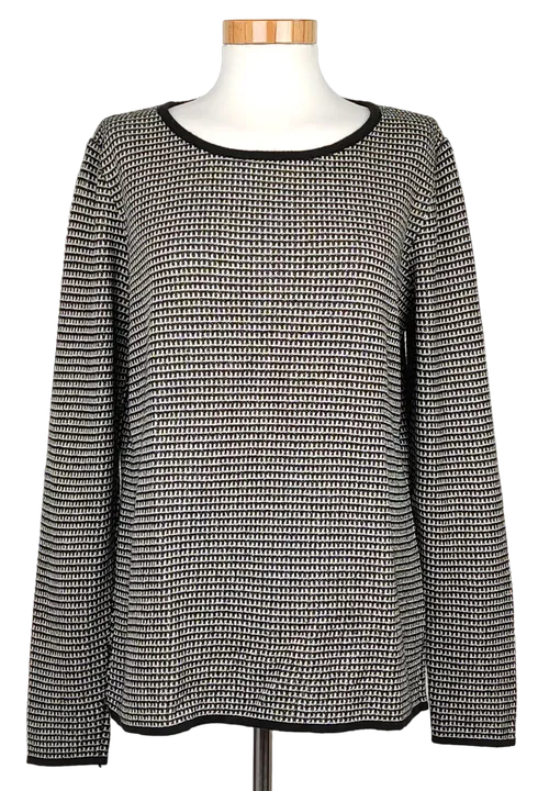Esprit Damen Pullover, schwarz/weiß - Gr. M  - Bild 1