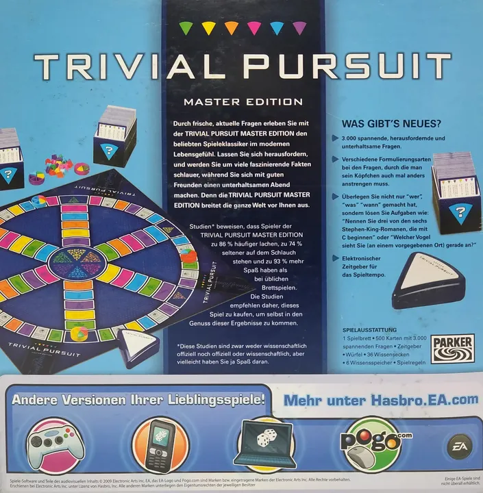 Trivial Pursuit Master Edition - Wissensspiel - Hasbro  - Bild 2