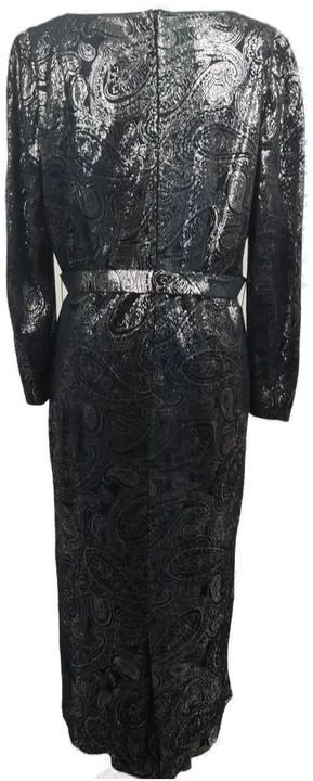 Damen Abendkleid mit V-Ausschnitt schwarz - L/ 40 - Bild 2